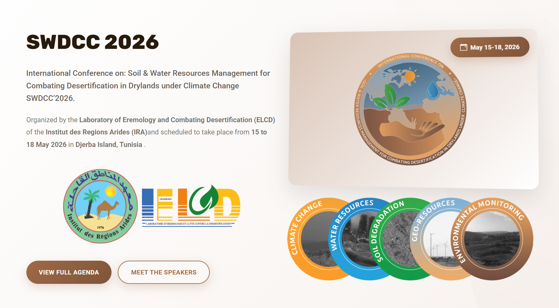 Soil & Water Resources Management for Combating Desertification in Drylands under Climate Change